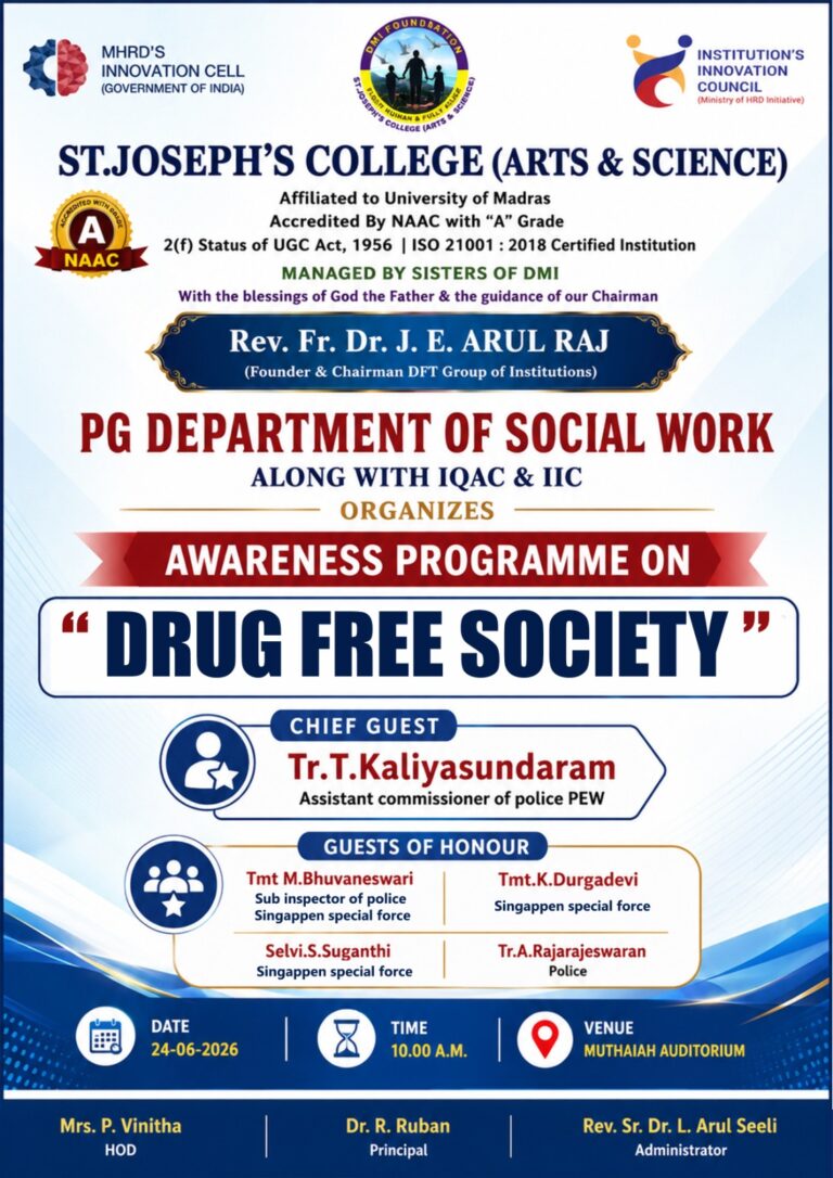 ” DRUG FREE SOCIETY ” – MSW